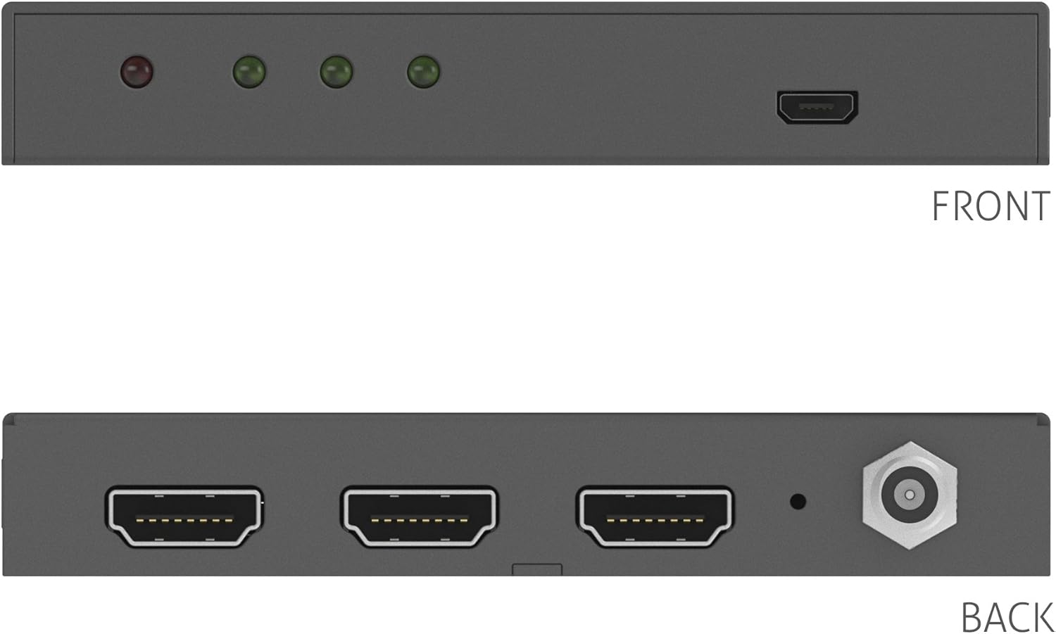 Распределитель (сплиттер) PureLink PT-SP-HD12D, 1:2 HDMI, Down-scaling  4K на FHD